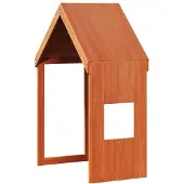 Syfax Dach für Kinderbett Wachsbraun 55x84x132 cm Massivholz