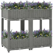 vidaXL Hochbeet 80x40x71 cm Polypropylen