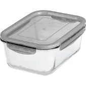Gastromax Glas-Frischhaltedose 0,75 Liter grau