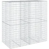 vidaXL Gabione mit Deckel 200x100x200 cm Verzinktes Eisen