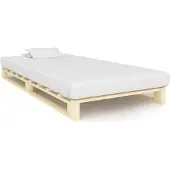 Syfax Palettenbett Massivholz Kiefer 90×200 cm