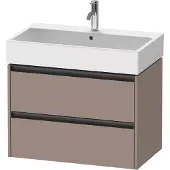 Duravit Waschtischunterschrank Ketho.2 78,4x46cm, bas. ma, 2 Schub., wandhängend
