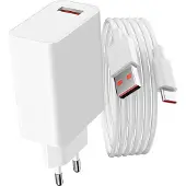 Xiaomi , Original Ladeset: USB-Netzteil (33W) mit USB / USB-C Kabel, Weiß