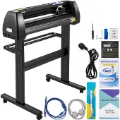Vevor Vinyl-Schneidemaschine Schneideplotter, 870 mm, LED-Plotter-Drucker, Präzise Manuelle Positionierung, Softwareunterstützung für MAC- und Windows-Systeme, Einstellbare Kraft & Geschwindigkeit