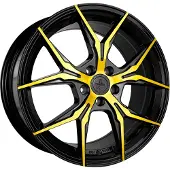 KESKIN 19 Zoll KESKIN KT19N 5x120 ET35 Alufelgen BLACK FRONT GOLD