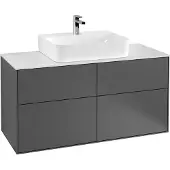 Villeroy & Boch V&B Waschtischunterschrank FINION 1200x603x501 Abdpl wh/anth ma