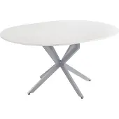 Vicco Esstisch Loyd Weiß/Grau 120 x 76.5 cm ausziehbar, Model 51778