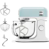 Kenwood KMX754APB, Standmixer, Hellblau, Schlagen, Kneten, Mixen, Whisking, 5 l, Drehregler, Metall