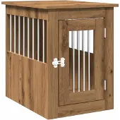 Syfax Hundekäfig im Möbelstil Artisan-Eiche 45x62x59 cm Holzwerkstoff