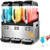 Vevor kommerzielle Slusheis Maschine 12 L x 3 Dreifachtank-Maschine für gefrorene Getränke