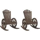 vidaXL Adirondack-Schaukelstühle 2 Stk.