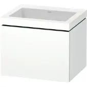 Duravit Waschtischunterschrank c-bonded L-Cube 60x48cm, o HL, we. ma, 1 Ausz., wandhängend