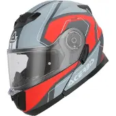 Acerbis Serel Graphic Grau Matt Rot Klapphelm Größe S