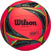 Wilson Avp Grass Game Volleyballball Rot Rot One Size