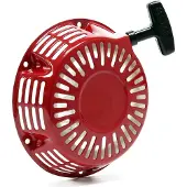 Wiltec LIFAN Ersatzteil für 9 PS Benzinmotor Handstarter, Seilstarter für 4-Takt Motor, Benzin Motor luftgekühlt, Go-Kart Motor E10 kompatibel