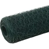 vidaXL Drahtzaun Stahl mit PVC-Beschichtung 25x1,5 m Grün