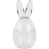 Clayre & Eef Glastopf Ei Ø 9x17 cm Transparant Glas