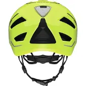 ABUS Stadthelm Pedelec 2.0 - Fahrradhelm mit Rücklicht und Regenhaube - für den Stadtverkehr - für Damen und Herren - Gelb, Größe M (52-57 cm)