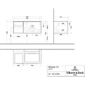 Villeroy & Boch C57101VF WaschbeckenUS Subway 3.0 01 1001x423