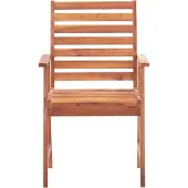 vidaXL Cloris DesignMöbel Gartenstühle - Braun Gartenstühle 6er-set Massivholz Akazie Schlichtes3183035