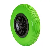 WAGNER System WAGNER Schubkarrenrad PANNENSICHER - Polyurethangeschäumtes Rad Ø 400 mm, Breite 75 mm, Achse 20 mm, Tragkraft 100 kg - 04840201