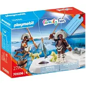 Playmobil Family Fun 70606 Geschenkset "Eisangler"