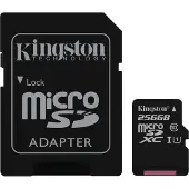 Kingston Technology Canvas Select, 256 GB, MicroSDXC, Klasse 10, UHS-I, 80 MB/s, 10 MB/s