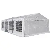 Ebuy24 Ruse Pavillon, Partyzelt 5x8 M, weiss.