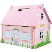 Bigjigs Holz Puppenhaus Blossom Cottage mit Zubehör