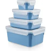 EMSA CLIP & CLOSE Colour Edition Blau 4er Set (0,2 / 0,55 / 0,8 / 2,2)