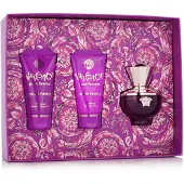 Versace Dylan Purple Pour Femme Set Eau de Parfum Spray 50ml + Duschgel 50ml + Körperlotion 50ml