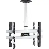 VCM TV-Deckenhalterung "TV Deckenhalterung CM4 höhenverstellbar 50-84 cm", silber, B:62cm T:12cm, Gerätehalterungen, TV-Deckenhalterung