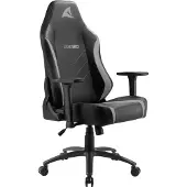Sharkoon SKILLER SGS20, Gepolsterter Sitz, Gepolsterte Rückenlehne, Schwarz, Grau, Schwarz, Grau, Schaum, Polyurethan (PU), Schaum, Polyurethan (PU)