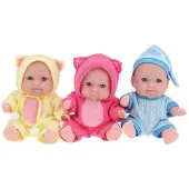 Toi-Toys Spielzeug Baby Puppe mit Nachtmütze von BEAU - ca. 13 cm