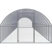 vidaXL Outdoor-Hühnerstall 3x20x2 m Verzinkter Stahl