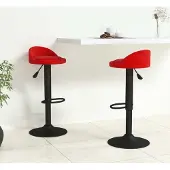 vidaXL "im Angebot" Barhocker 2 Stk. Weinrot Samt - Barhocker CC12376