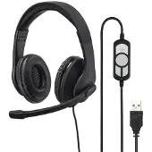 Hama Headset, kabelgebunden PC-Office-Headset "HS-USB300", Stereo, Schwarz