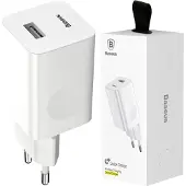 Baseus Quick Charger, Drinnen, Draußen, USB, 8 V, Weiß