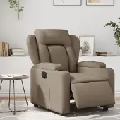 Prolenta Maison Exclusive - Relaxsessel Elektrisch Cappuccino Kunstleder