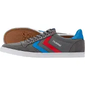 Hummel Slimmer Stadil Low Indoor Sneaker Schuhe grau/rot/blau 063512-0528, Schuhgröße:41 EU