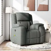 Prolenta Maison Exclusive - Massagesessel Dunkelgrau Stoff