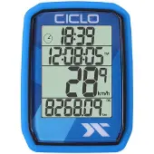 Ciclosport Protos 205 Funk Fahrradcomputer Fahrradtacho 4 Zeilen Display ohne Tasten