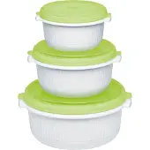 EMSA Micro Family Starter Set, Weiß/Grün, 0,5/1,0/1,5 L, 509741