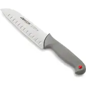 Arcos Santokumesser Farbe - Prof 245400 mit Nitrumtaschen aus Edelstahl und ergonomischem Polypropylen mango und 18 cm Klinge, Vitrine