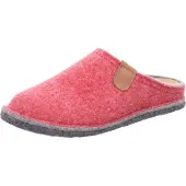 Rohde Damen Pantoffel Hausschuh Softfilz Decksohle Leder bequem Lucca-D 6820, Größe:37 EU, Farbe:Rot