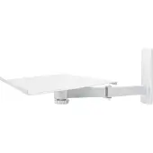 My Wall H20W Wandhalter für 10-21 Zoll TV Bildschirme, Laptops und Lautsprecherboxen Weiß