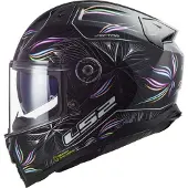 LS2 Helmets Integralhelm LS2 FF811 VECTOR II Tropical Glänzend Schwarz Weiß größe L