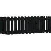 vidaXL Hochbeet Latten-Design Schwarz 150x50x50 cm Massivholz Kiefer