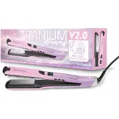 Saint Algue Dampfglätter – Demeliss TITANIUM V2.0 – Extrem leistungsstarker Dampfglätter – Farbe: Pink/Lila
