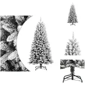 vidaXL Künstlicher Weihnachtsbaum Beschneit 120 cm PVC&PE - Weihnachtsbäume